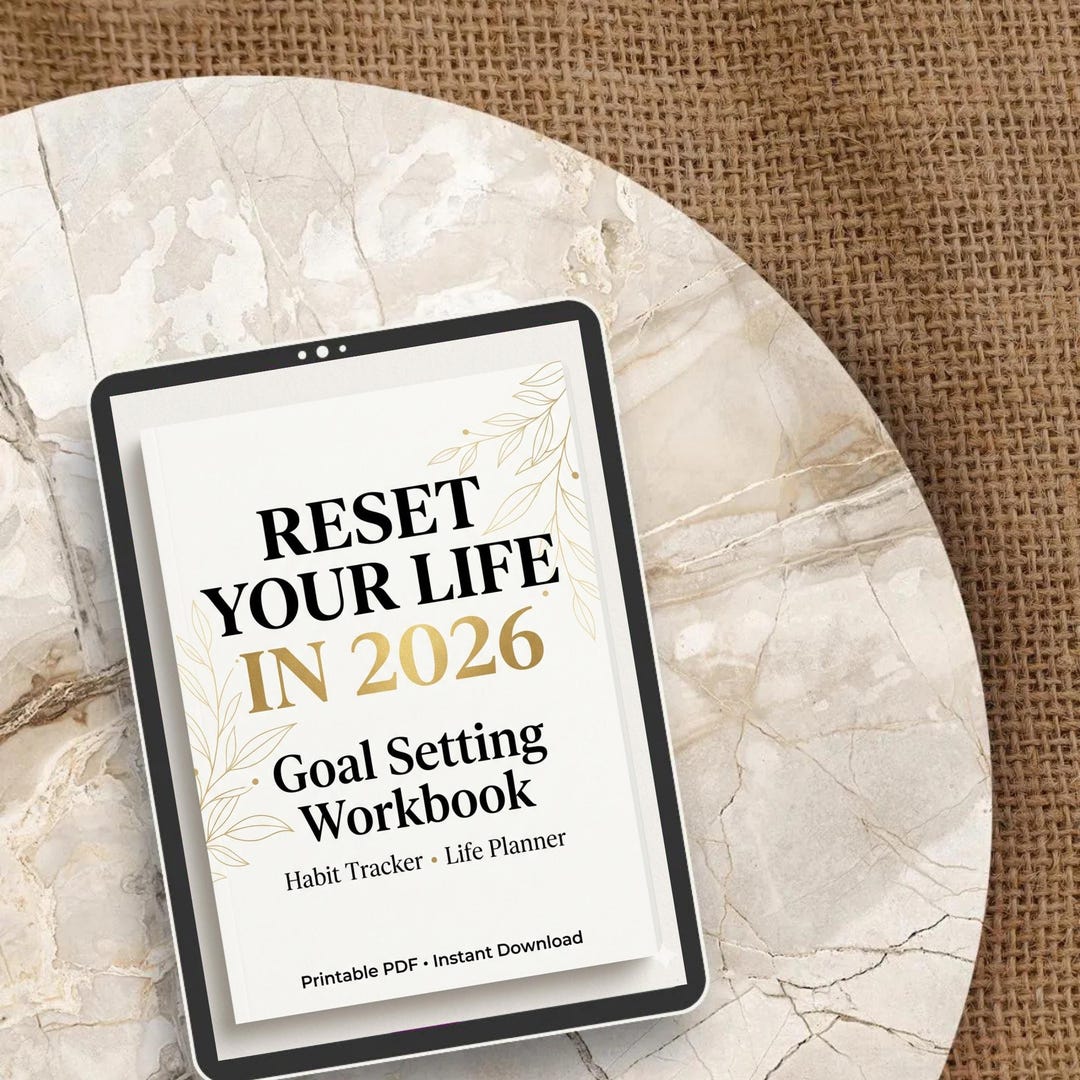 Life Reset Workbook 2026 | Goal Setting Planner | Habit Tracker ...