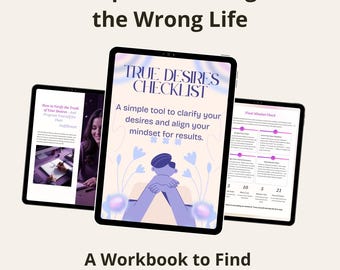 Self Discovery Journal | Law of Attraction Printable | Discover What You Truly Want | Clarity Workbook