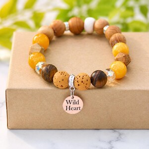 Citrin-Tigerauge-Edelsteinarmband, Duftarmband aus Lavastein, Geburtssteinarmband für November, Herbstgeburtstagsgeschenk für Schützen