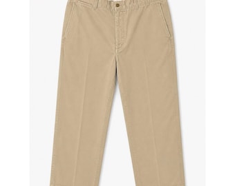 Polo Ralph Lauren Mens Khaki Chino Pants Straight Leg Cotton Twill 38/34 Tan
