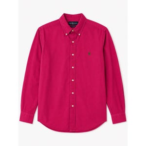 Ralph Lauren Chemise boutonnée XL en coton rose fuchsia pour homme vintage