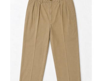 Vintage 1990s Size 38x28 Pleated Andrew Pant Chinos by Polo Ralph