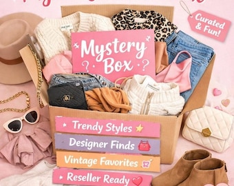 Caja sorpresa de reventa con ropa vintage de diseñador seleccionada para mujer, Hot Mess Co.
