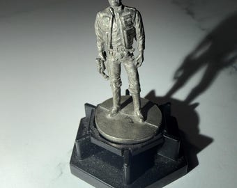 Vintage 1997 Star Wars Han Solo Pewter Figurine Horn Abbot Ltd Lucasfilm Chess