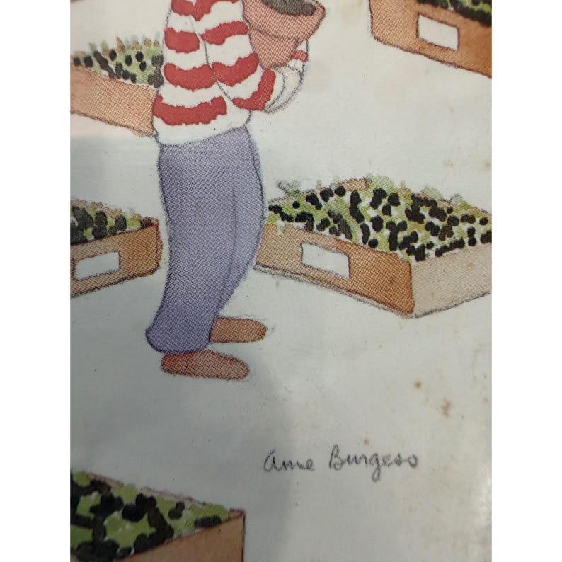 Vintage May 6 1985 The New Yorker Framed Cover Anne Burgess Garden Shop Art image 5