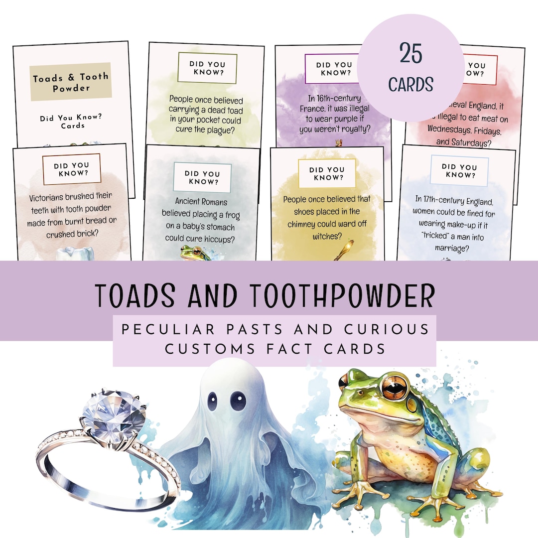 Fun Fact Cards for Kids, Curiosity Card Pack, Strange Customs Facts ...