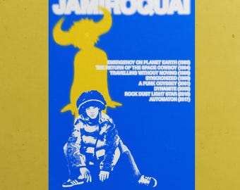 Jamiroquai Poster 2026 Porträt A3 zum Ausdrucken