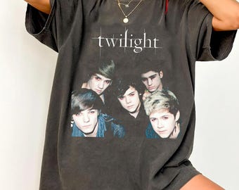 Maglietta vintage Comfort Colors Twilight One Direction, regalo per uomo e donna