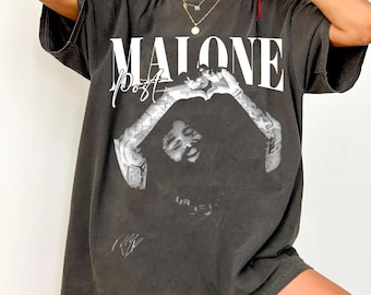 Maglietta Comfort Colors Post Malone Tour in stile vintage