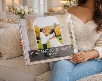 Personalized Wedding Photo Album 14 x 10.5 | Custom Keepsake Gift for Couples