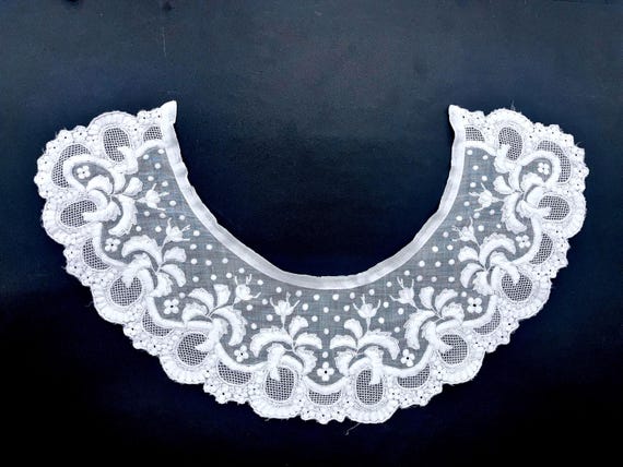 Chain Stitch Whitework Collar - image 1