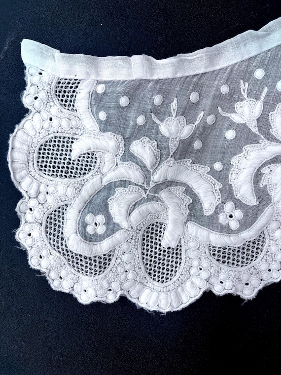 Chain Stitch Whitework Collar - image 5