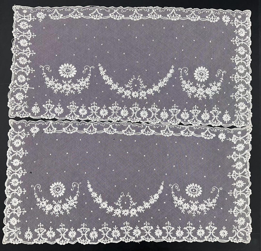 Panel Chainstitch Two Chain Stitch Embroidered Panels - Etsy