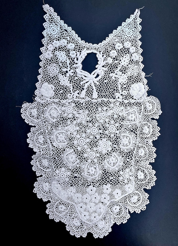 Irish Crochet Dress Front