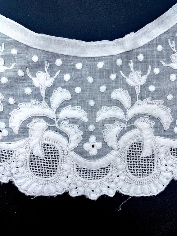 Chain Stitch Whitework Collar - image 3