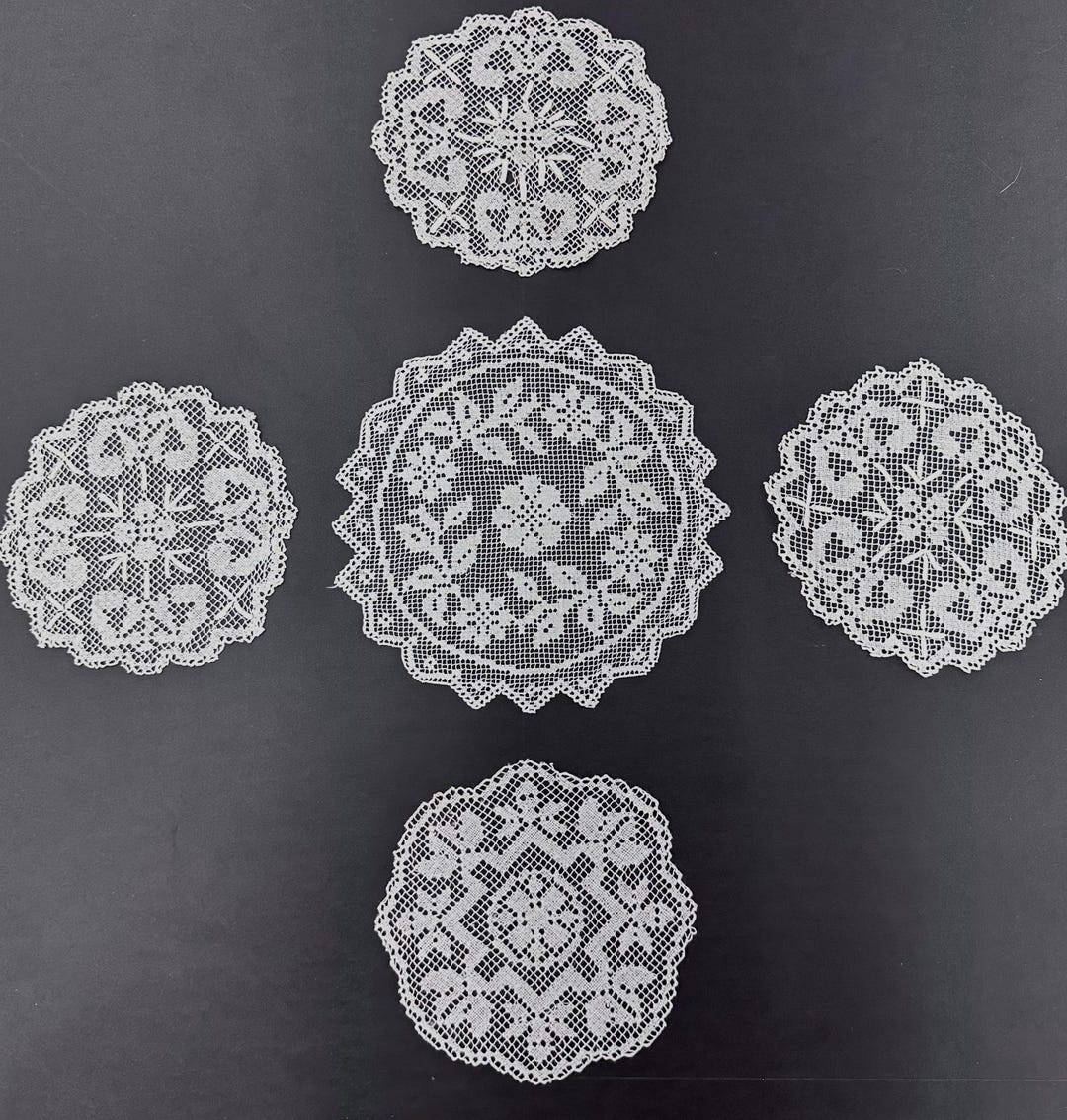Round Filet Lace Insertions- Lot - Etsy