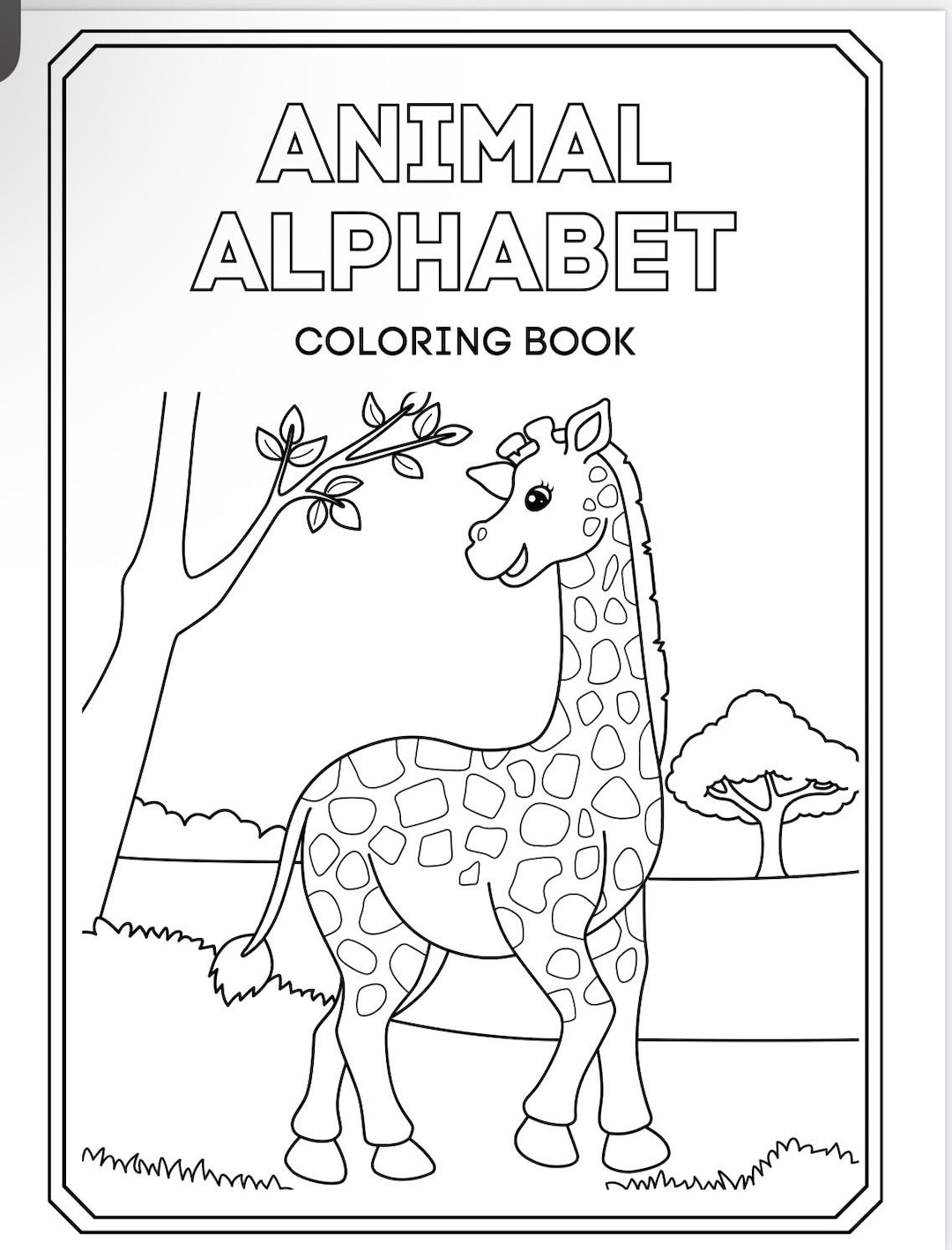 Cute Animal Coloring Book for Kids – Printable PDF - Etsy
