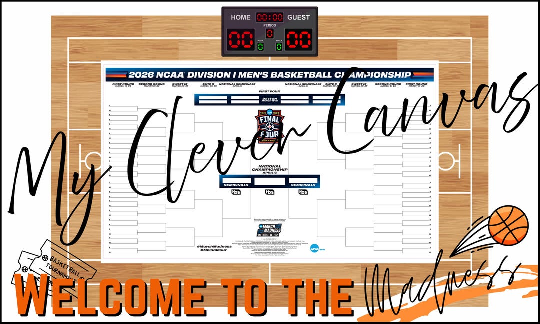 2026 NCAA March Madness Printable Bracket (digital Download) - Etsy Canada