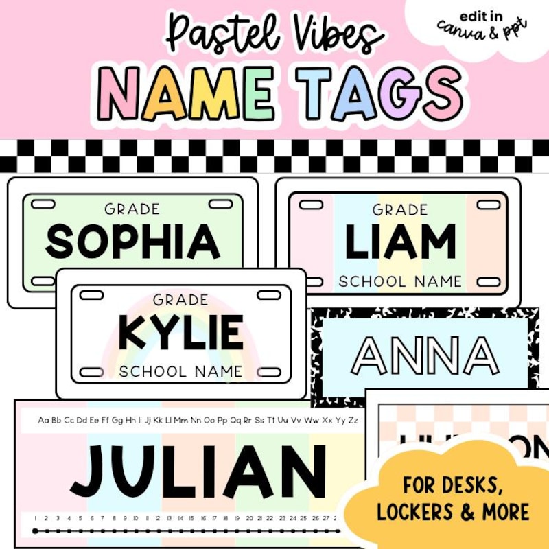 Labels For Lockers Locker Label Template - Etsy