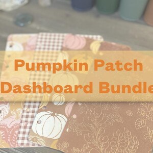 A6 Budget Binder/Cash Stuffing/Planner Dashboard/Divider - Pumpkin Patch Dashboard Bundle of 4
