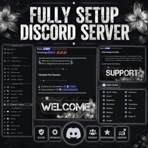 ホワイトブラックテーマの完全セットアップ済みDiscordサーバー