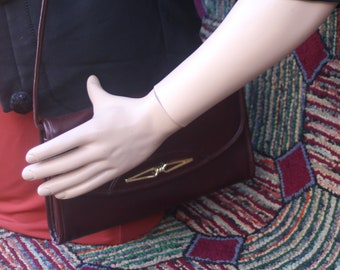 Vintage Burgundy Shoulder Bag