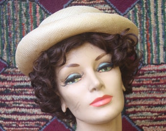 Vintage Blonde Straw Hat