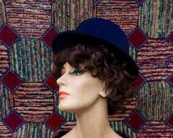 Vintage Blue Women's Bowler Hat