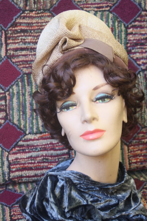 Vintage Straw Crush Hat - image 1