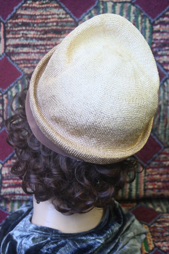 Vintage Straw Crush Hat - image 4