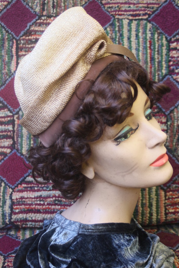 Vintage Straw Crush Hat - image 7