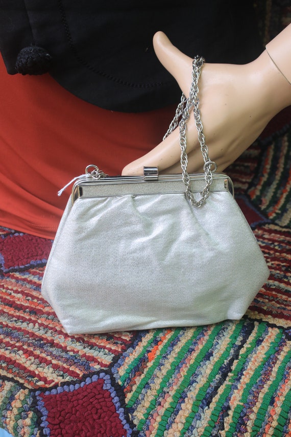 Vintage Silver Evening Shoulder Bag