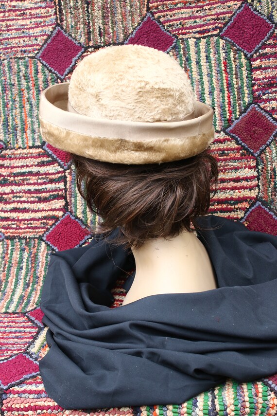 Vintage Felt Fur Camel Color Hat - image 4