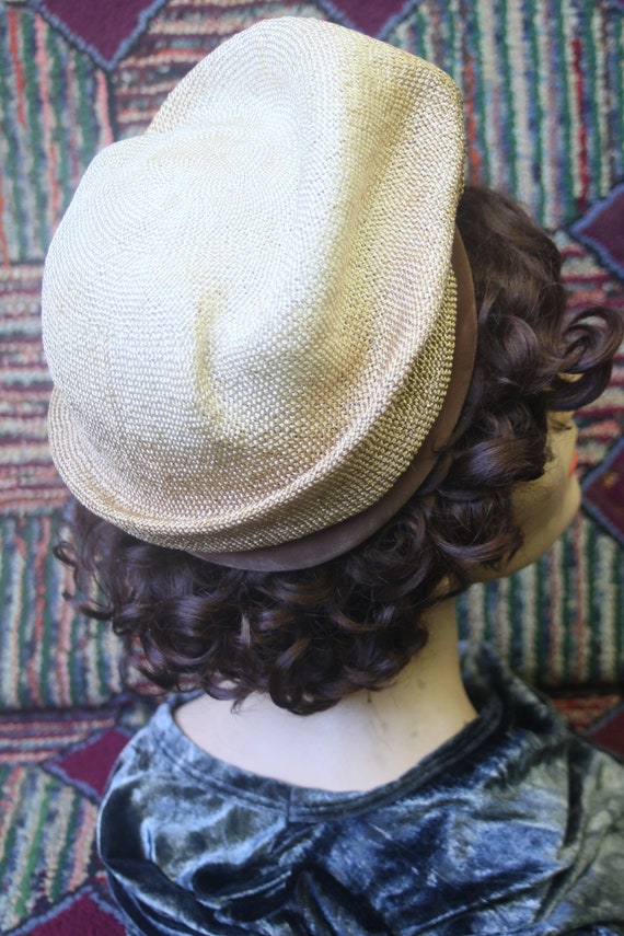 Vintage Straw Crush Hat - image 6