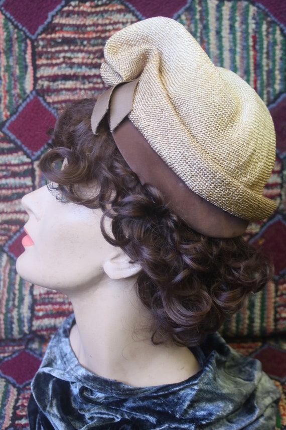 Vintage Straw Crush Hat - image 3