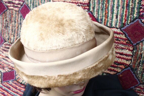 Vintage Felt Fur Camel Color Hat - image 7