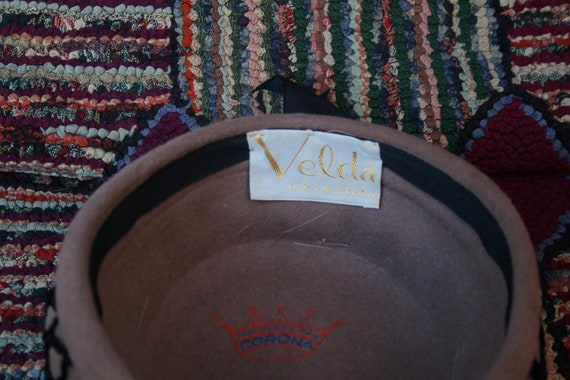 VIntage Tan Pillbox Hat - image 7