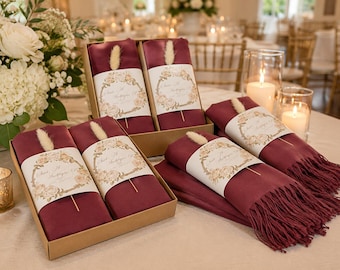 Chal de pashmina para bodas, regalos personalizados para bodas al por mayor, obsequios para despedidas de soltera, regalos para invitados a la boda, chal para bodas