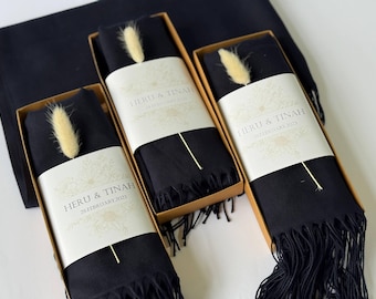 Brautjungfer Pashmina Schal Hochzeit Gastgeschenk, Elegante Wrap Schüttung Geschenk für Gäste Winter Schal