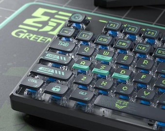 Green Goblin Theme Pudding Keycap Set | Frosted Translucent, Cherry Profile, PBT Dye-Sub – MonsterKeycap®