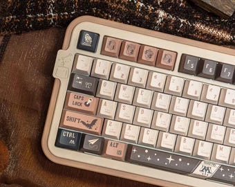 Special Edition Harry Potter Magic Keycap Sets for Mechanical Keyboard, Cherry Profile, Artisan Keycaps, PBT Dye-Sub, Mx(+)Switches, 135pcs