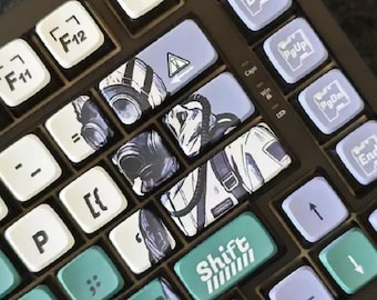 Doomsday Anime Keycap Set for Mechanical Keyboard | RGB Gaming Keycaps, OEM Profile, PBT Dye-Sub, 132 Keys – MonsterKeycap®