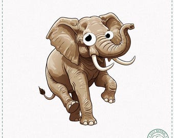 Funny Elephant Googly Eyes T-Shirt - Gift for Weird Animal Lovers