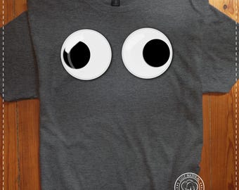 Silly Cross-Eyed Googly Eyes T-Shirt – Funny Printed Tee