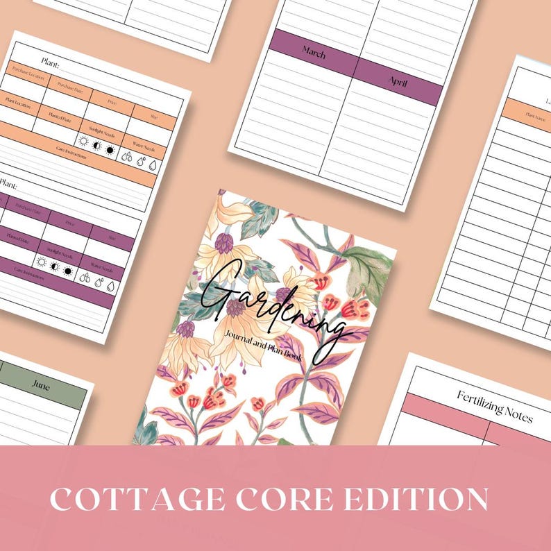 Beginner Garden Simple Planner - Printable | Seed Tracker & Plant Long ...