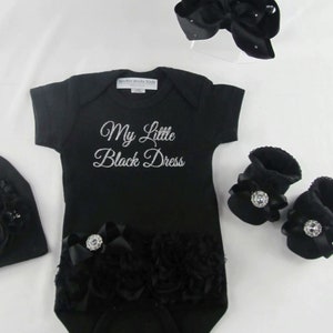 Little black dress onesie for baby girl outlet