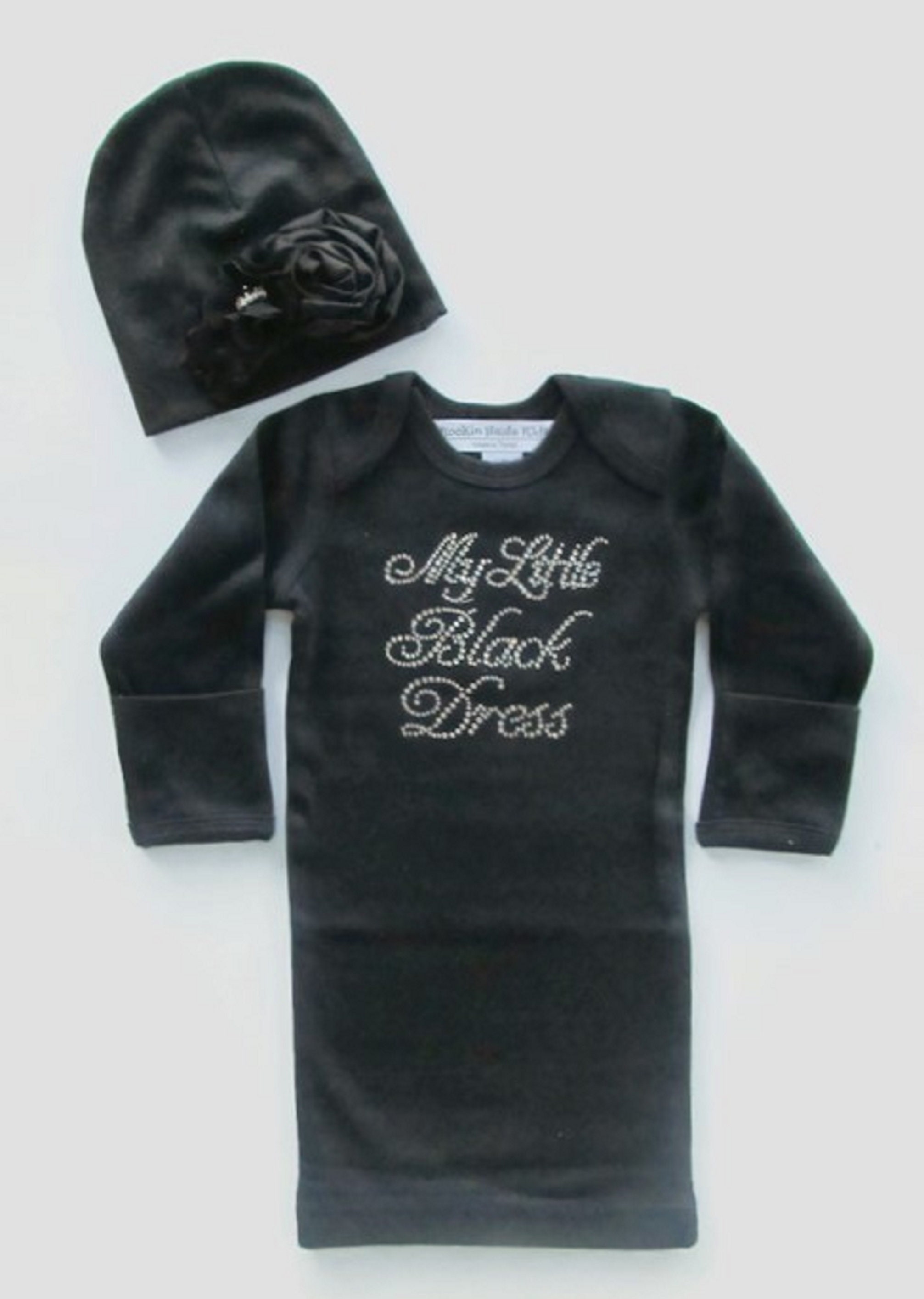 little black dress onesie for baby girl