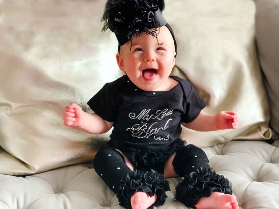 baby shower little black dress Girl Clothes, Newborn Gift, Baby Gift, My Dress, Baby Girl Gift Set pairing perfectly with sneakers __flow_discontinued Asymmetrical Dresses for Women Color:White and Black Lace Trim
