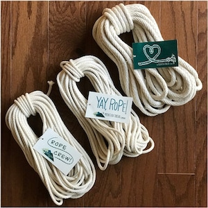 Specially Designed 3/16&quot; 100% Cotton Rope—Made in America—Solid Braid Rope Cord Macrame Coiled Basket Bowl Basketry DIY Make It Yourself