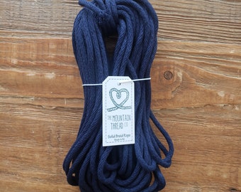 Navy Specially Designed 3/16" Colorful Cotton Solid Braid Rope—Cord Macrame Coiled Basket Bowl Basketry DIY Make It Yourself Supply